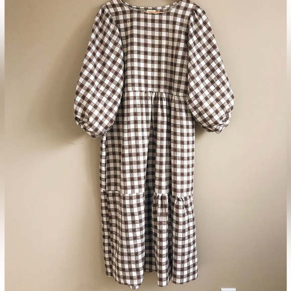 Dresses & Skirts - MOON FOLK gingham dress L/XL